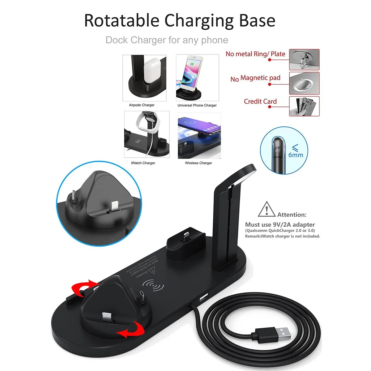 7 in 1 draadloze oplader stand - Smartwatch X12 recensie en prijs